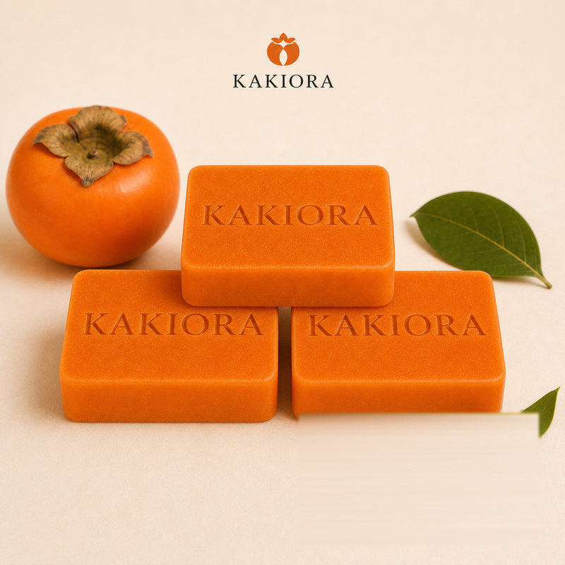 KAKIORA japanische Kaki-Seife, 3er-Packung